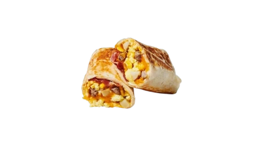 143 bacon sausage egg wrap
