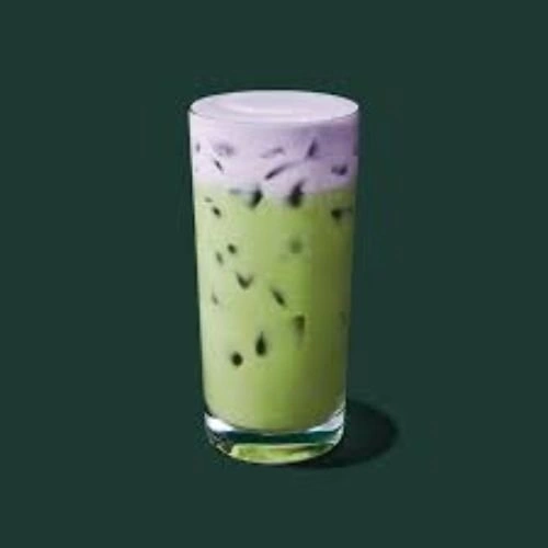 iced lavender cream oatmilk matcha