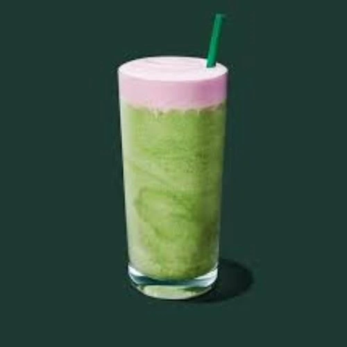 strawberry matcha strato frappuccino blended beverage