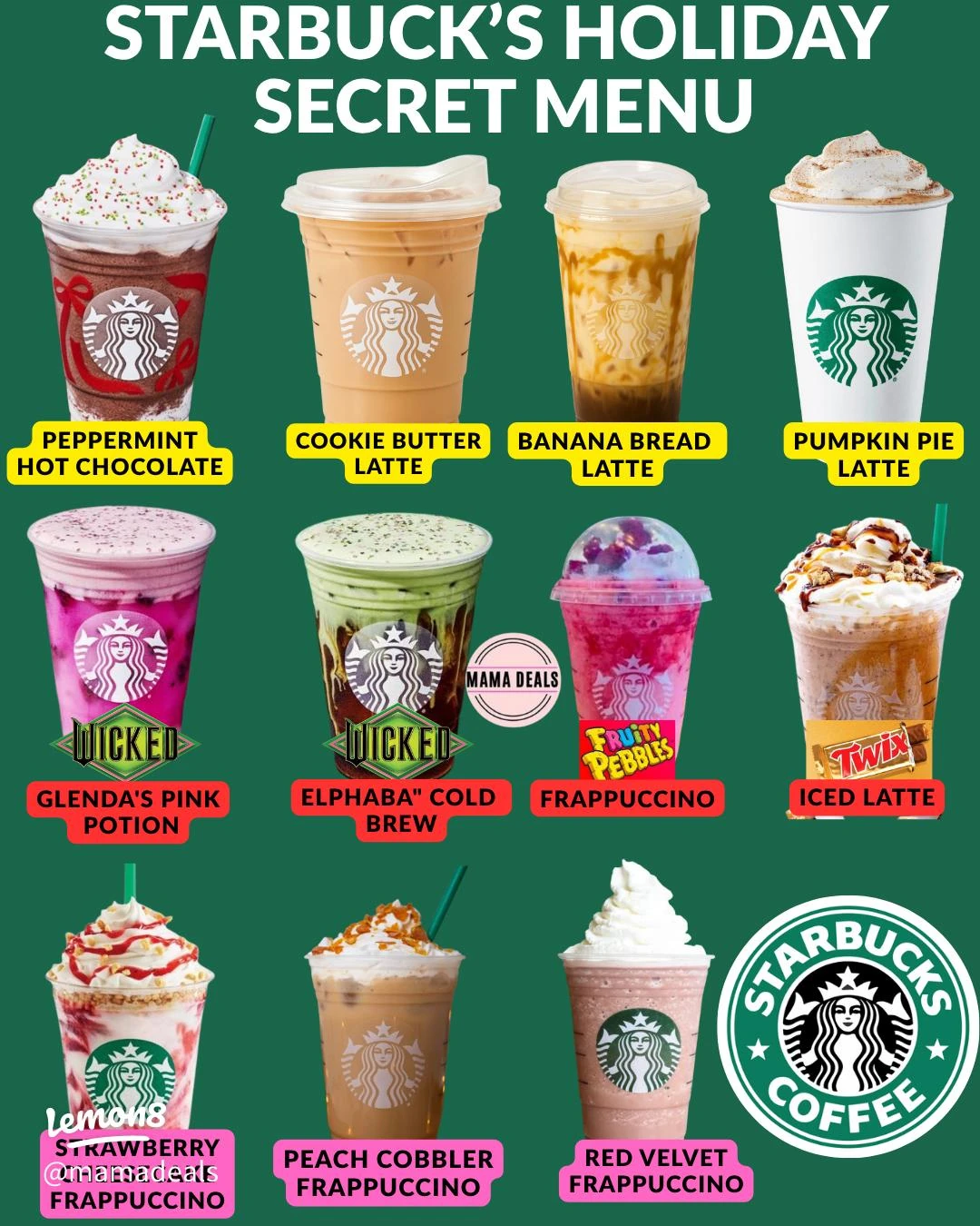 Starbucks holiday secret menu