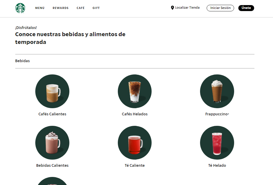 Starbucks Precios del Menú Chile 2024